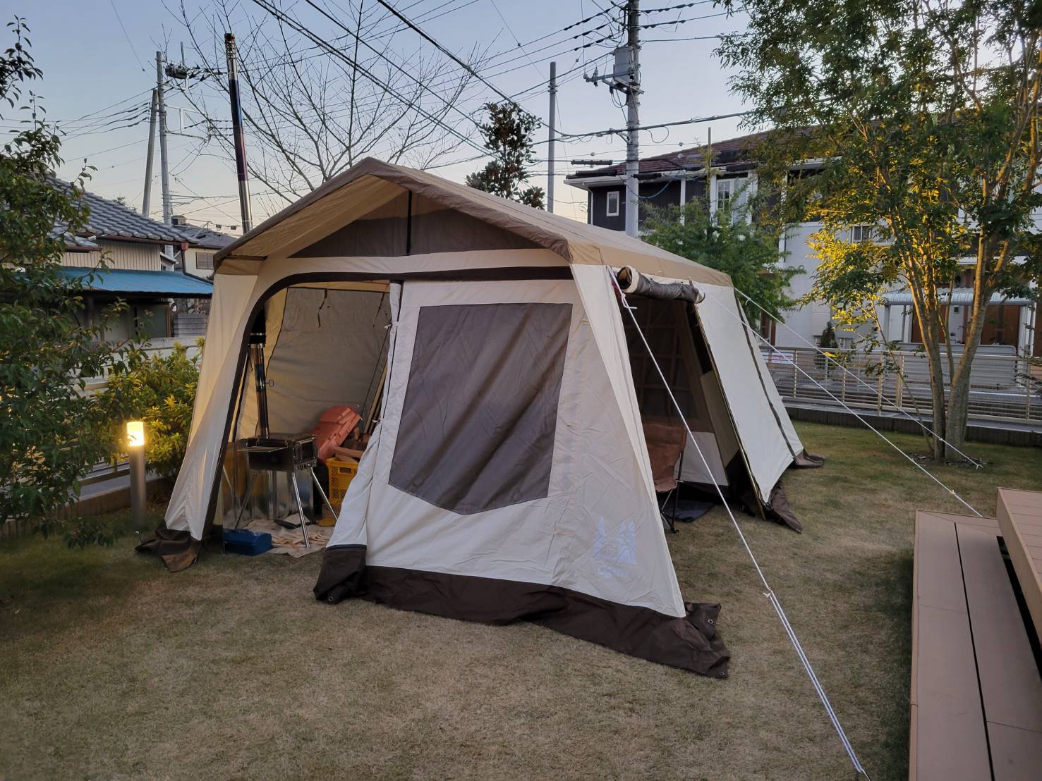 ロッジシェルターTC設営