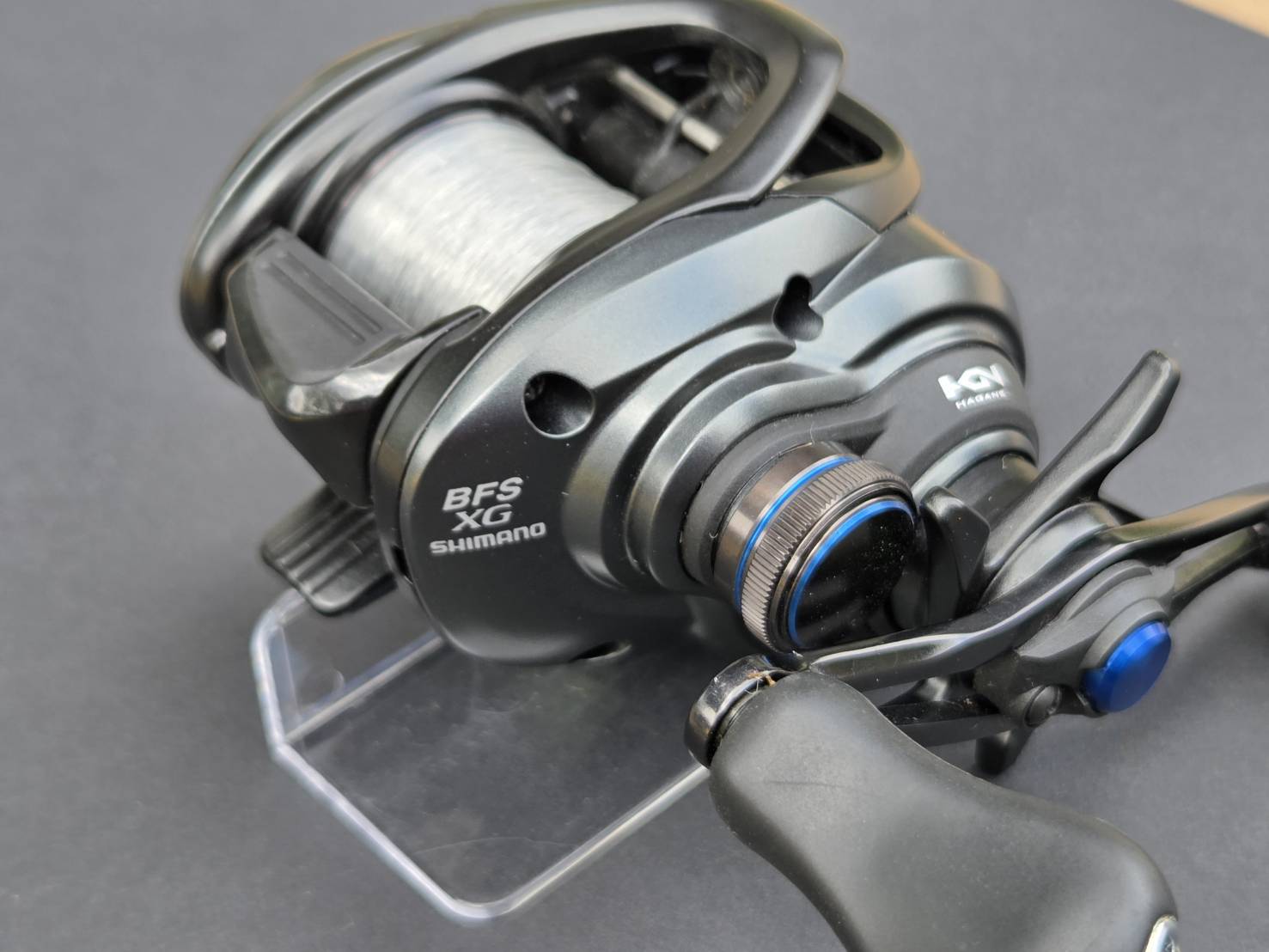 シマノ 21SLX BFS XG ブレーキ側・スタードラグのブルーアクセント