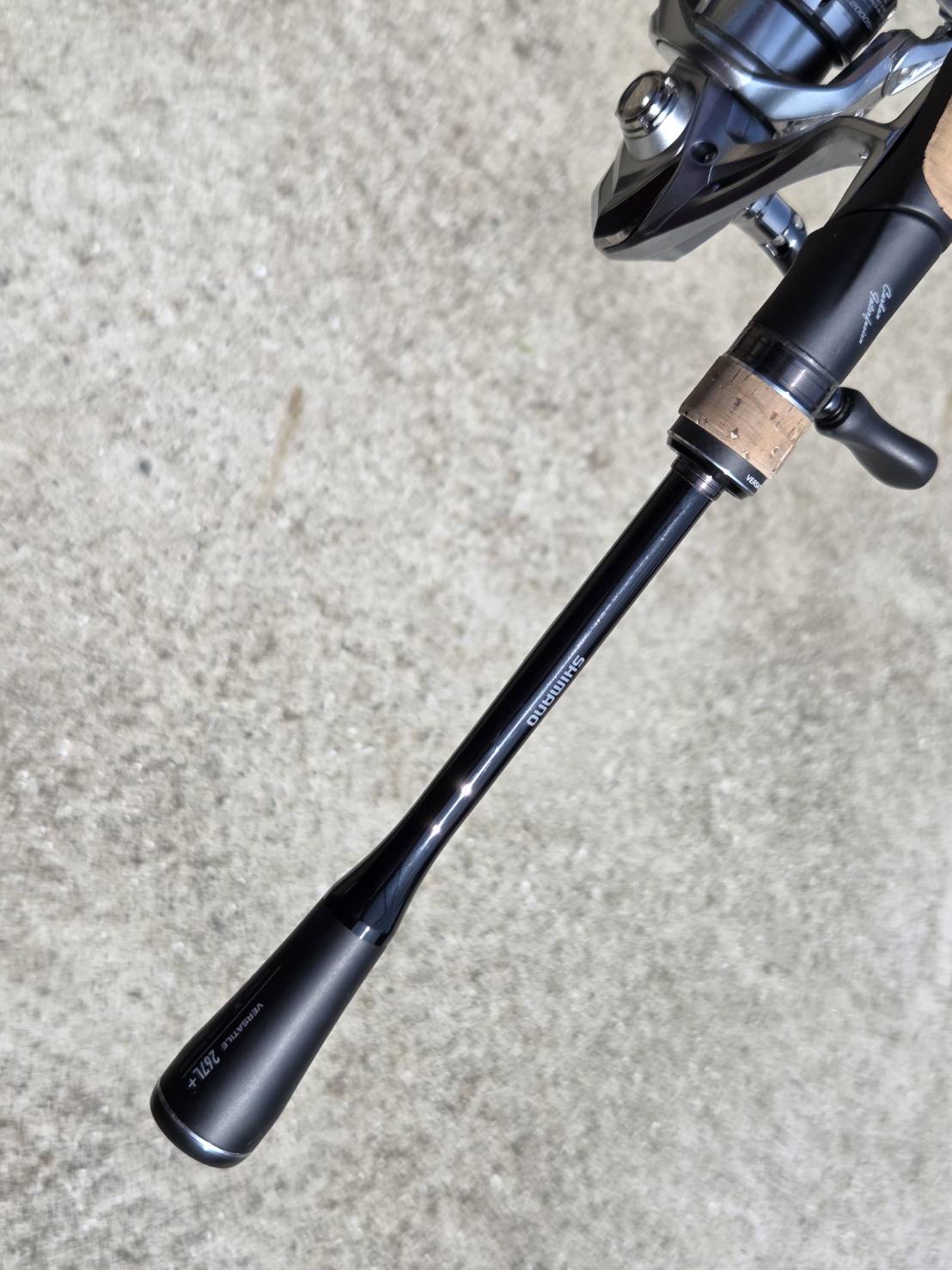 シマノ エクスプライド 267L+ バットエンド コルクグリップ リールシート 縦位置